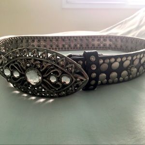 Guess black studded belt